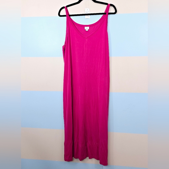 A New Day Pink Midi Slip Dress - Picture 8 of 10